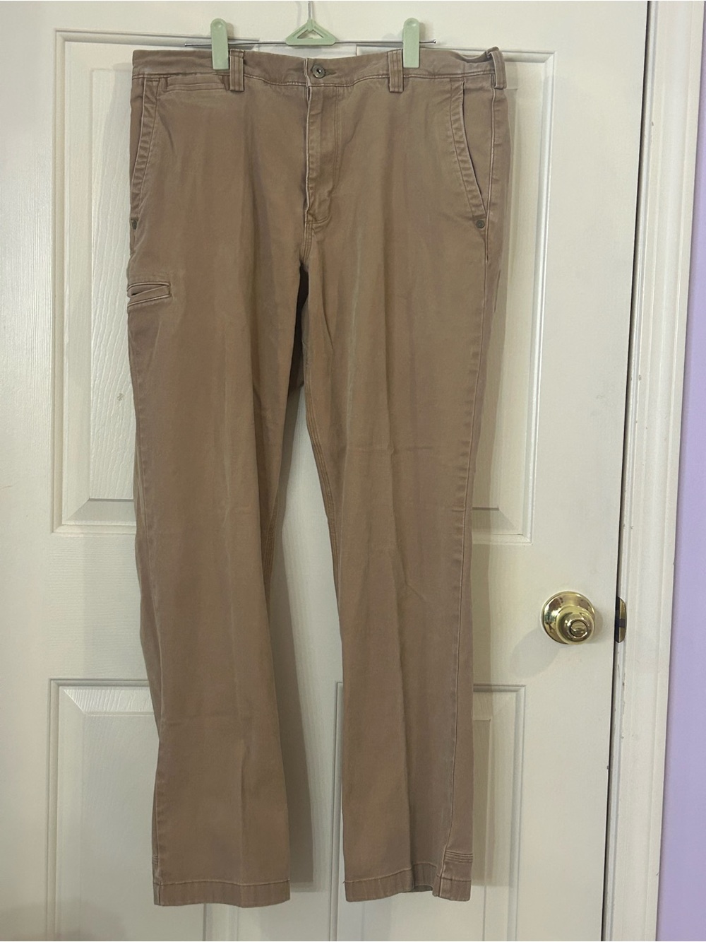 Duluth Trading Co Flex Ballroom Khakis Men's Pants Brown 34x32 (34x30) Utility